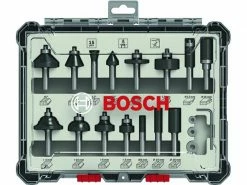 Bosch Professional Fräserset 8-mm-Schaft 15-teilig