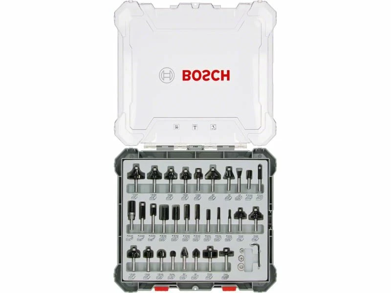 Bosch Professional Fräserset 8-mm-Schaft 30-teilig 2 Bosch Professional Fräserset 8-mm-Schaft 30-teilig – Bild 2
