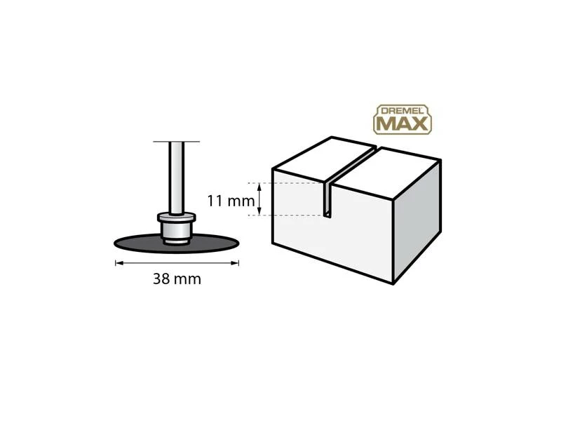 Dremel Trennscheibe EZ SpeedClic SC545DM, Ø 38 mm 2 Dremel Trennscheibe EZ SpeedClic SC545DM, Ø 38 mm – Bild 2