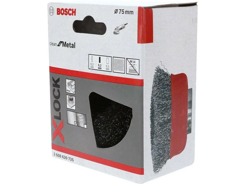 Bosch Professional Topfbürste X-Lock 75 mm, gewellter Stahldraht 4 Bosch Professional Topfbürste X-Lock 75 mm, gewellter Stahldraht – Bild 4