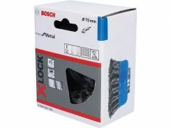 Bosch Professional Topfbürste X-Lock 75 mm, gezopfter Stahldraht -Werkzeugzubehör Verkaufsladen 214101499 xxl