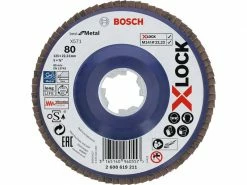 Bosch Professional Fächerschleifscheibe X-LOCK Best for Metal K80, 125 mm