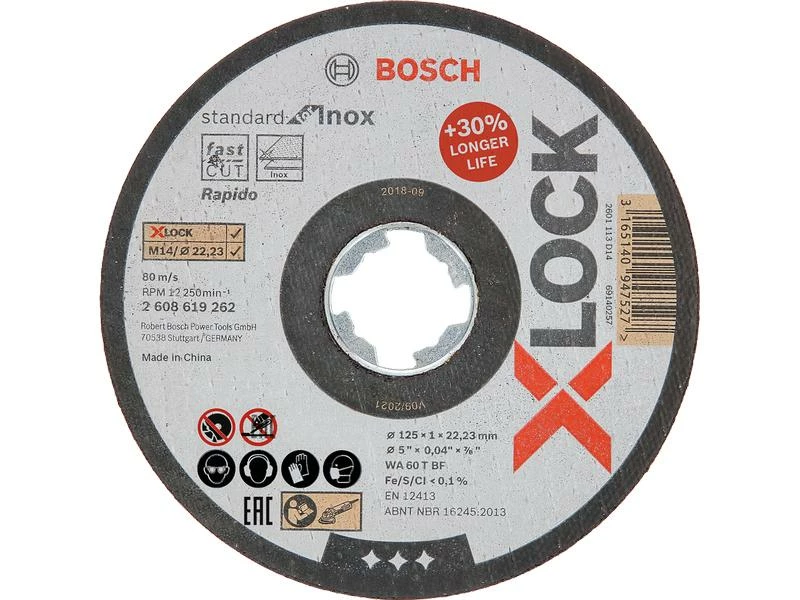 Bosch Professional Trennscheibe gerade X-LOCK Standard for Inox 125x1 1 Bosch Professional Trennscheibe gerade X-LOCK Standard for Inox 125x1