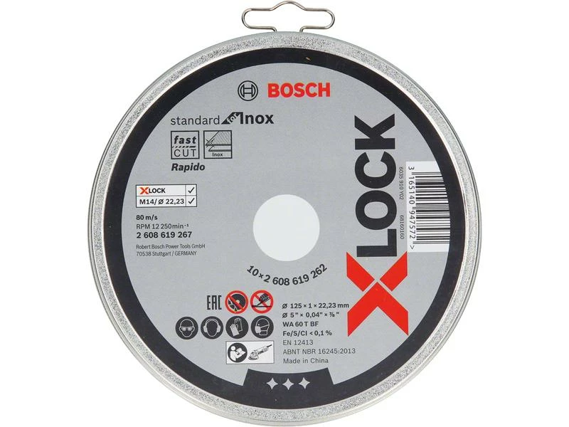 Bosch Professional Trennscheibe gerade X-LOCK Standard for Inox 125x1 1 Bosch Professional Trennscheibe gerade X-LOCK Standard for Inox 125x1