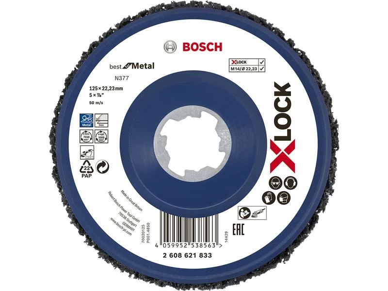 Bosch Professional N377 Reinigungsscheibe X-LOCK 125 mm 1 Bosch Professional N377 Reinigungsscheibe X-LOCK 125 mm