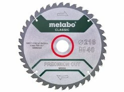 Metabo Kreissägeblatt Precision Cut Wood Classic 216 x 30 mm, 40Z
