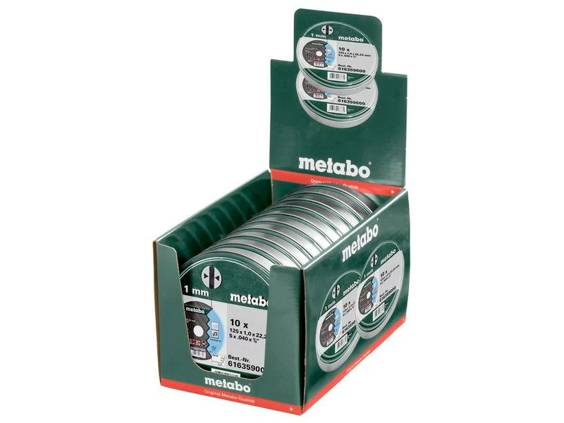 Metabo Trennscheibe 125 x 1.0 x 22.23 mm, 10 Stück, in Dose 2 Metabo Trennscheibe 125 x 1.0 x 22.23 mm, 10 Stück, in Dose – Bild 2