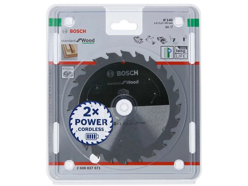 Bosch Professional Kreissägeblatt Standard for Wood Ø 140, Z 24 2 Bosch Professional Kreissägeblatt Standard for Wood Ø 140, Z 24 – Bild 2