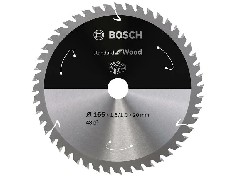 Bosch Professional Kreissägeblatt Standard for Wood Ø 165, Z 48 1 Bosch Professional Kreissägeblatt Standard for Wood Ø 165, Z 48