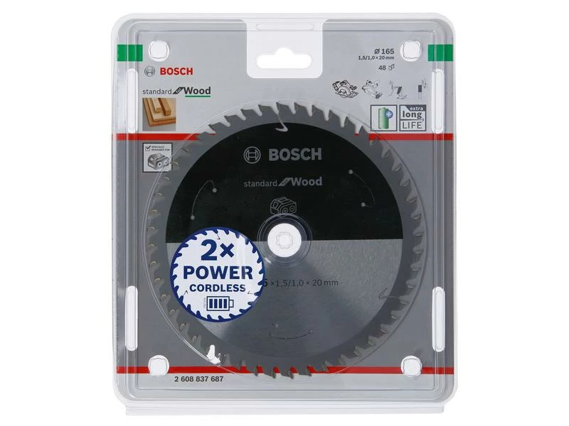 Bosch Professional Kreissägeblatt Standard for Wood Ø 165, Z 48 2 Bosch Professional Kreissägeblatt Standard for Wood Ø 165, Z 48 – Bild 2