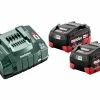 Metabo Akku und Ladegerät Basis-Set 2 x LiHD 5.5 Ah