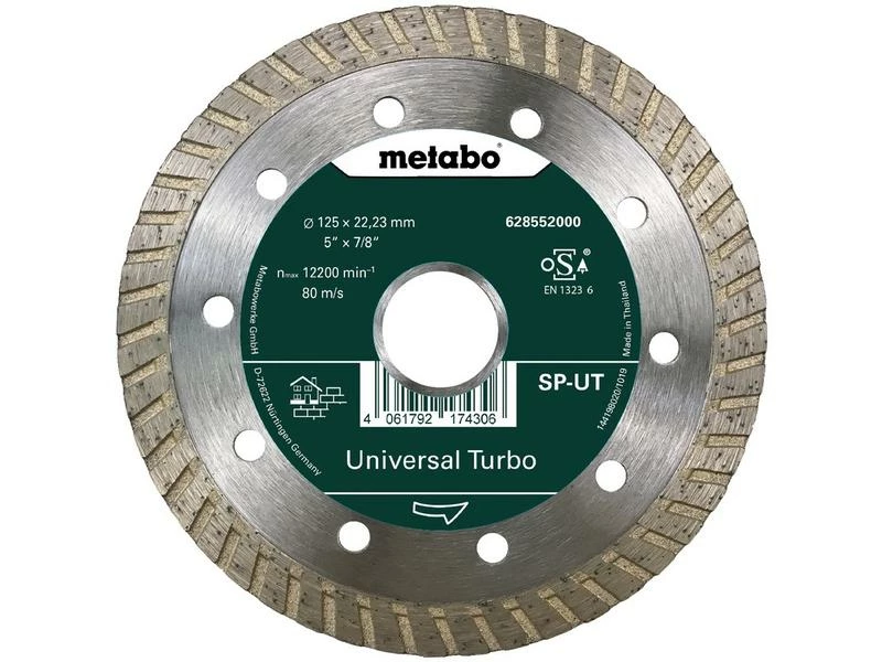 Metabo Trennscheibe SP-UT Universal Turbo Diamant 125 mm 1 Metabo Trennscheibe SP-UT Universal Turbo Diamant 125 mm
