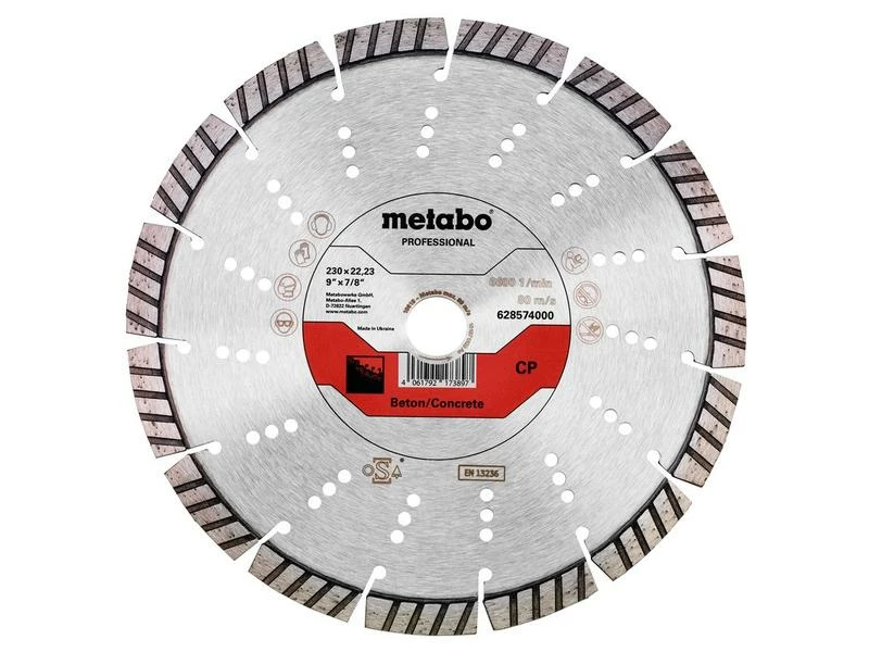 Metabo Trennscheibe CP Beton Professional Diamant 230 mm 1 Metabo Trennscheibe CP Beton Professional Diamant 230 mm