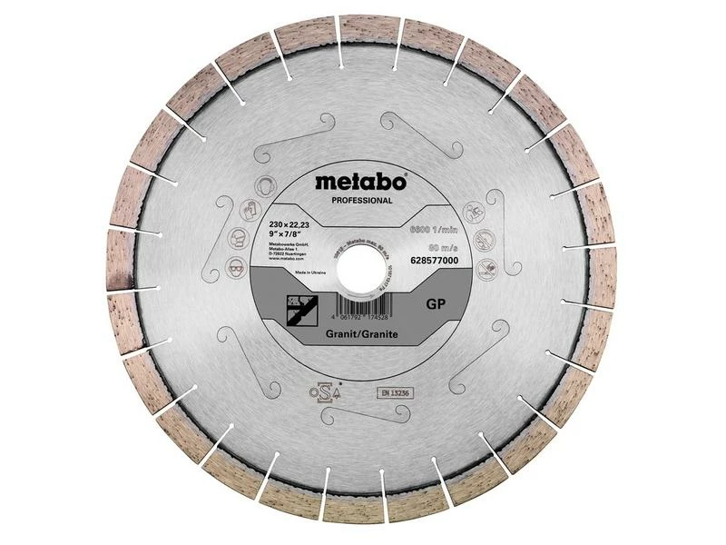 Metabo Trennscheibe GP Granit Professional Diamant 230 mm 1 Metabo Trennscheibe GP Granit Professional Diamant 230 mm