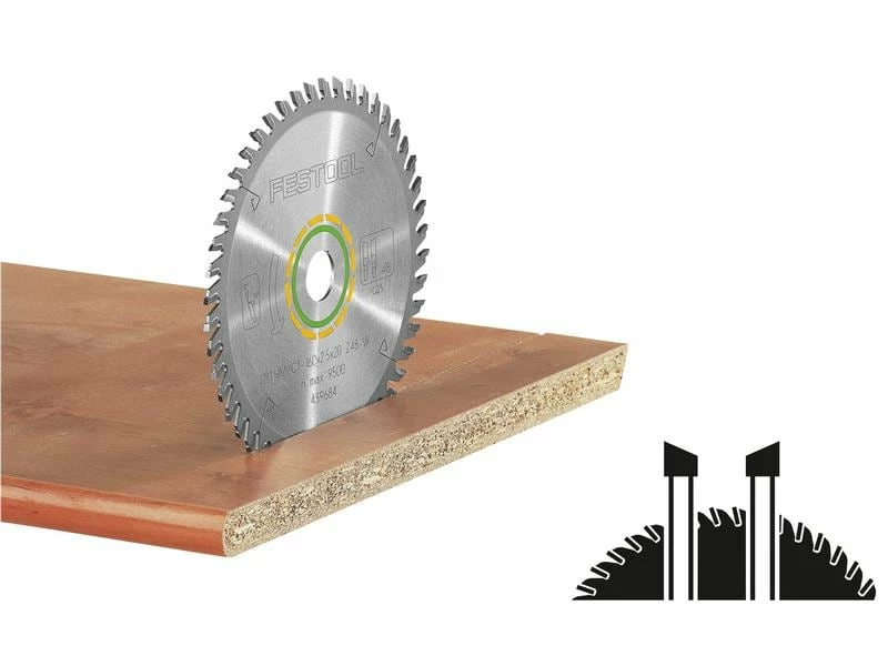 FESTOOL Kreissägeblatt Wood fine cut HW Ø 160 mm, W48 2 FESTOOL Kreissägeblatt Wood fine cut HW Ø 160 mm, W48 – Bild 2