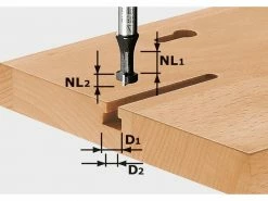 FESTOOL T-Nutfräser HW S8 D10.5/NL13