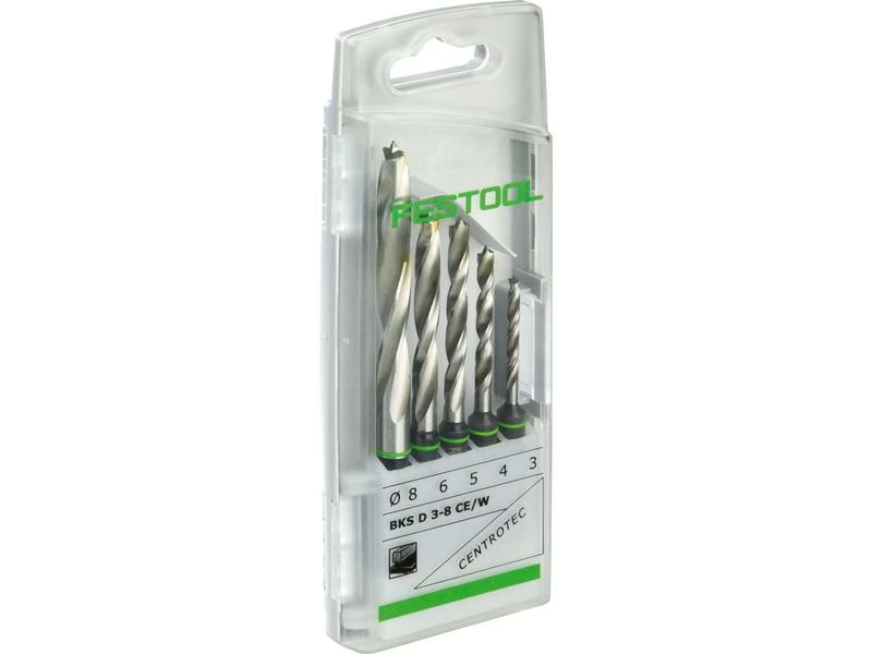 FESTOOL Bohrer-Set BKS D 3-8 CE/W, 5-teilig 1 FESTOOL Bohrer-Set BKS D 3-8 CE/W, 5-teilig