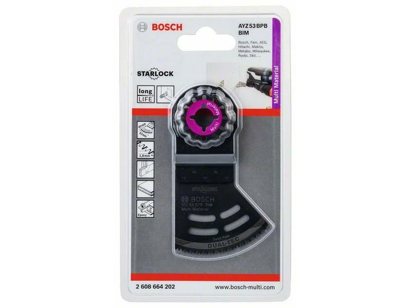 Bosch Professional Tauchsägeblatt Starlock AYZ 53 BPB 53 x 40 mm 2 Bosch Professional Tauchsägeblatt Starlock AYZ 53 BPB 53 x 40 mm – Bild 2