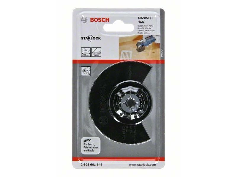 Bosch Professional Segmentsägeblatt Starlock HCS ACZ 85 EC Holz 85 mm 2 Bosch Professional Segmentsägeblatt Starlock HCS ACZ 85 EC Holz 85 mm – Bild 2