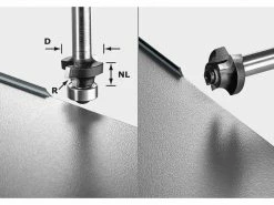 FESTOOL Abrundfräser S8 HW R3 D22-KL OFK