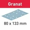 FESTOOL Schleifblatt Granat 80 x 133 P60, 50 Stück