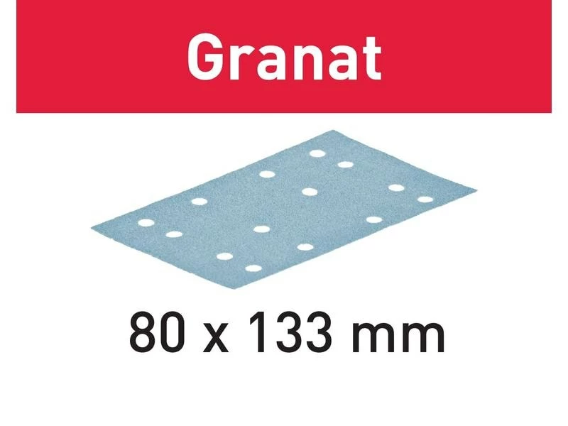 FESTOOL Schleifblatt Granat 80 x 133 P100, 100 Stück 1 FESTOOL Schleifblatt Granat 80 x 133 P100, 100 Stück