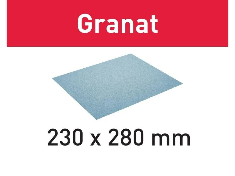 FESTOOL Schleifpapier Granat 230 mm x 280 mm, P400 1 FESTOOL Schleifpapier Granat 230 mm x 280 mm, P400