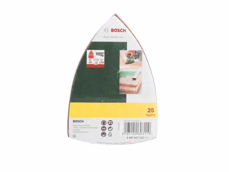 Bosch 25-teiliges Schleifblatt-Set für Multischleifer 2 Bosch 25-teiliges Schleifblatt-Set für Multischleifer – Bild 2