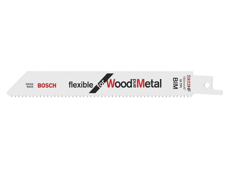 Bosch Professional Säbelsägeblatt S 922 HF Flexible Wood and Metal, 100 Stück 1 Bosch Professional Säbelsägeblatt S 922 HF Flexible Wood and Metal, 100 Stück