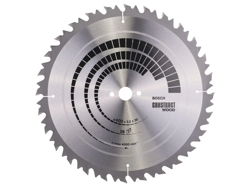 Bosch Professional Kreissägeblatt Construct Wood, 400 x 30 x 3.2 mm, Z 28 1 Bosch Professional Kreissägeblatt Construct Wood, 400 x 30 x 3.2 mm, Z 28