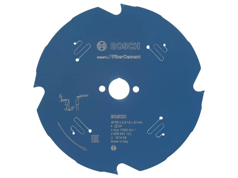 Bosch Professional Kreissägeblatt Expert Fibre Cement, 165 x 20 x 2.2 mm, Z 4 1 Bosch Professional Kreissägeblatt Expert Fibre Cement, 165 x 20 x 2.2 mm, Z 4