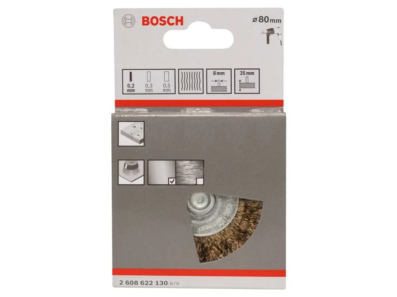 Bosch Professional Scheibenbürste gewellt, vermessingt 80 x 0.2 mm 2 Bosch Professional Scheibenbürste gewellt, vermessingt 80 x 0.2 mm – Bild 2