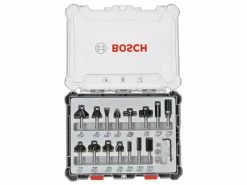 Bosch Professional Fräserset 6 mm-Schaft, 15-teilig