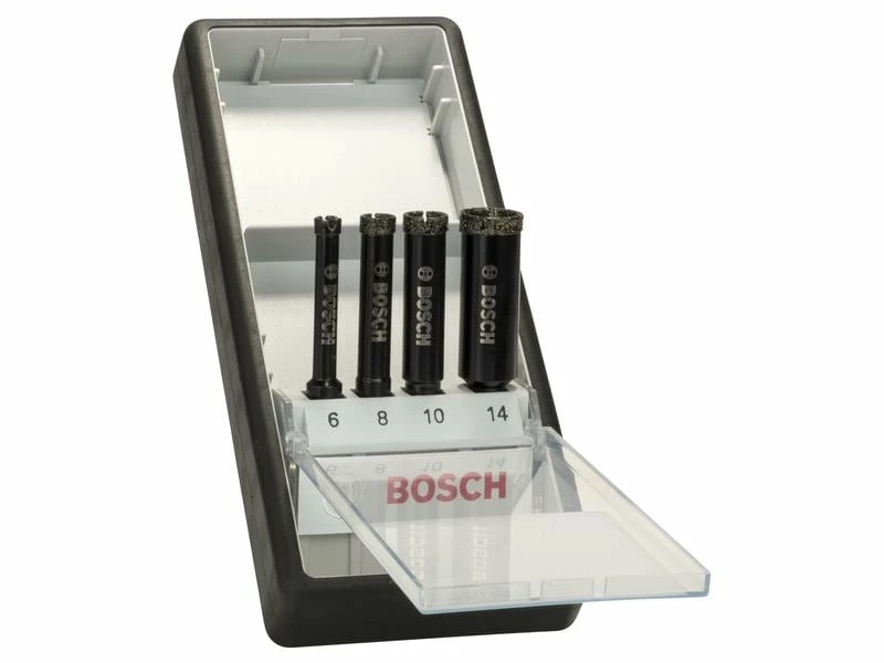 Bosch Professional Diamantnassbohrer-Set 6 - 14 mm, 4-teilig 1 Bosch Professional Diamantnassbohrer-Set 6 - 14 mm, 4-teilig