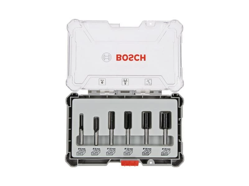 Bosch Professional Nutfräser Set 8 mm-Schaft, 6-teilig 1 Bosch Professional Nutfräser Set 8 mm-Schaft, 6-teilig