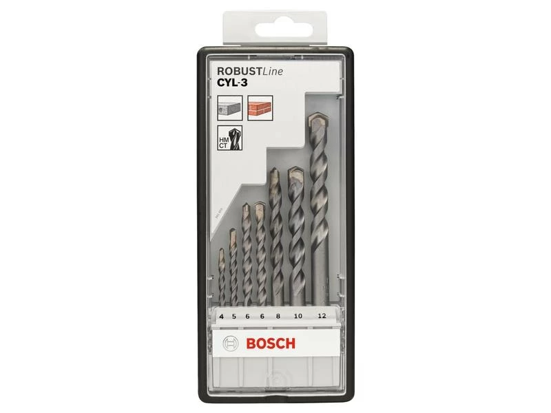 Bosch Professional Betonbohrer-Set CYL-3, 4 - 12 mm, 7-teilig 2 Bosch Professional Betonbohrer-Set CYL-3, 4 - 12 mm, 7-teilig – Bild 2