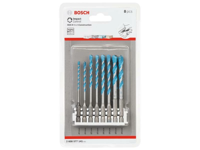 Bosch Professional Bohrer Pick and Click-Set MultiConstruction, 8-teilig 2 Bosch Professional Bohrer Pick and Click-Set MultiConstruction, 8-teilig – Bild 2
