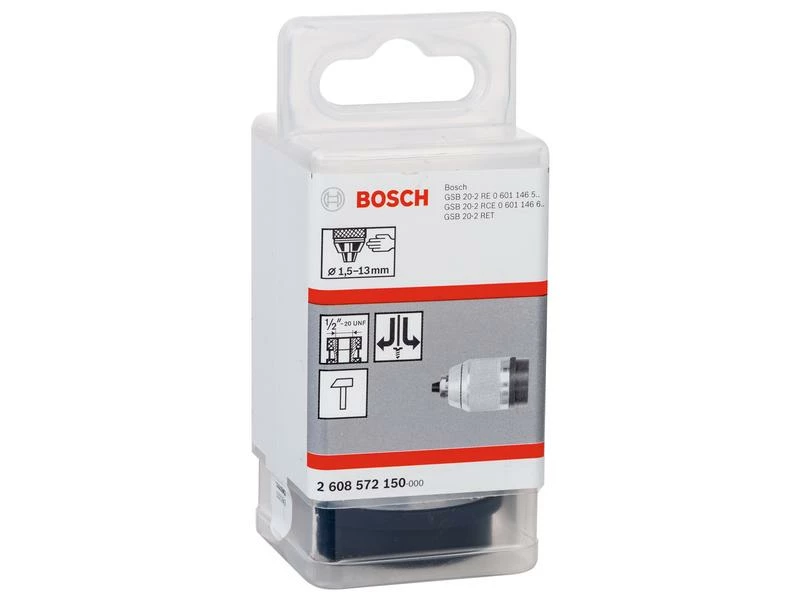 Bosch Professional Schnellspannbohrfutter mattverchromt 1.5 - 13 mm, 1/2" - 20 2 Bosch Professional Schnellspannbohrfutter mattverchromt 1.5 - 13 mm, 1/2" - 20 – Bild 2