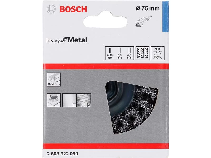 Bosch Professional Topfbürste gezopfter Stahldraht, 75 mm 2 Bosch Professional Topfbürste gezopfter Stahldraht, 75 mm – Bild 2
