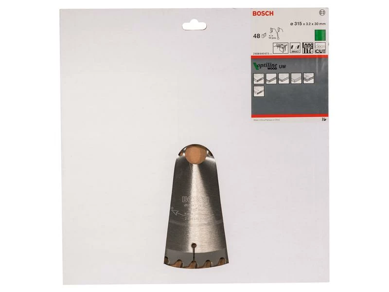 Bosch Professional Kreissägeblatt Optiline Wood, 315 x 30 x 3.2 mm, Z 48 2 Bosch Professional Kreissägeblatt Optiline Wood, 315 x 30 x 3.2 mm, Z 48 – Bild 2