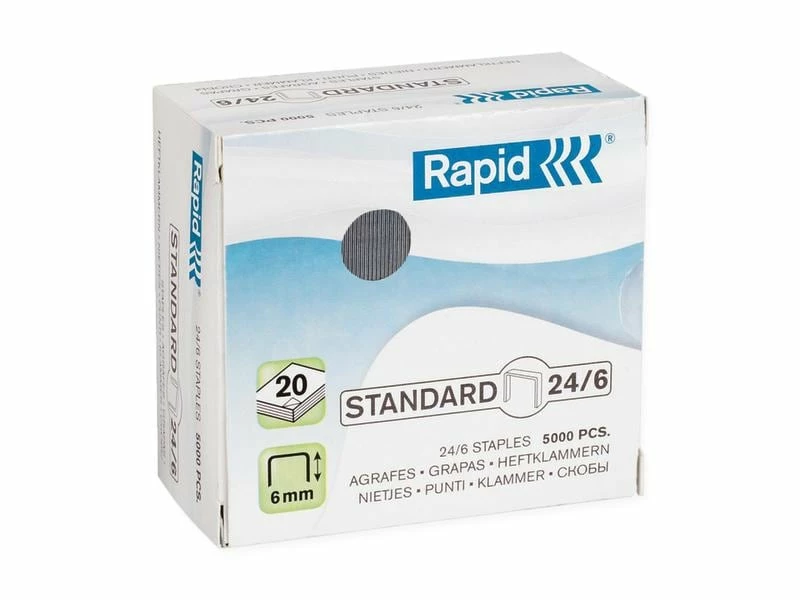 Rapid Heftklammern Standard, 24/6, 5000 Stück 1 Rapid Heftklammern Standard, 24/6, 5000 Stück