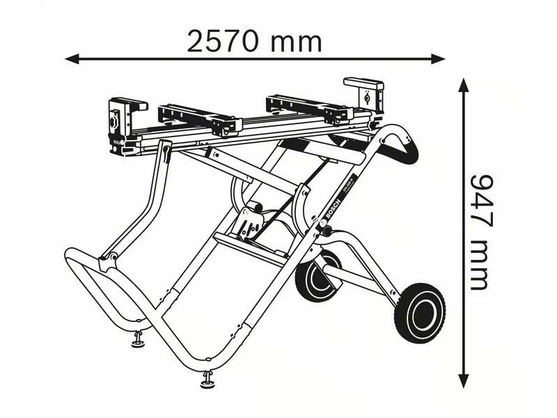 Bosch Professional Untergestell GTA 2500 W mit Maschinenhalter 3 Bosch Professional Untergestell GTA 2500 W mit Maschinenhalter – Bild 3