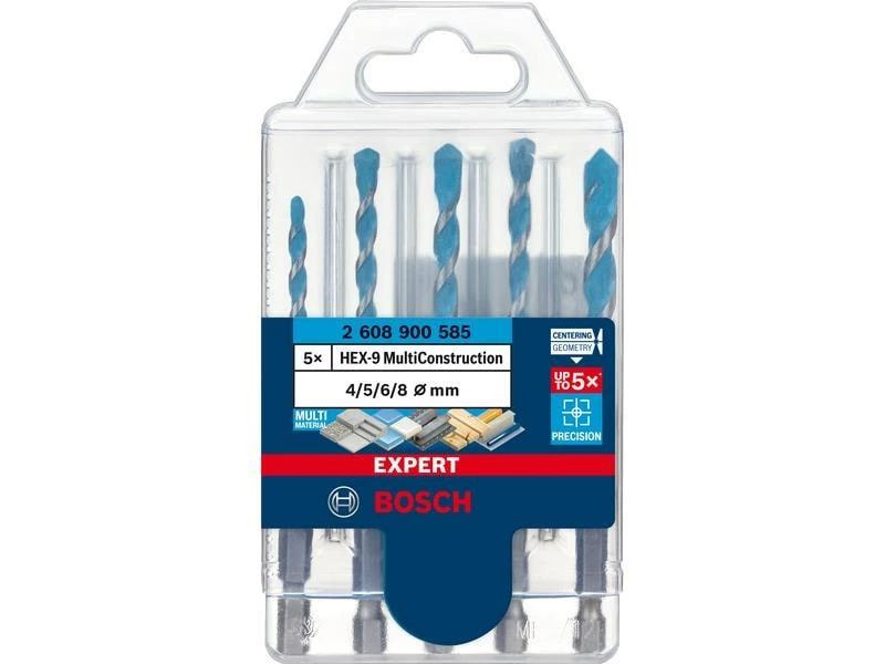 Bosch Professional Bohrer-Set Expert HEX-9 MultiConstruction 5-teilig 1 Bosch Professional Bohrer-Set Expert HEX-9 MultiConstruction 5-teilig