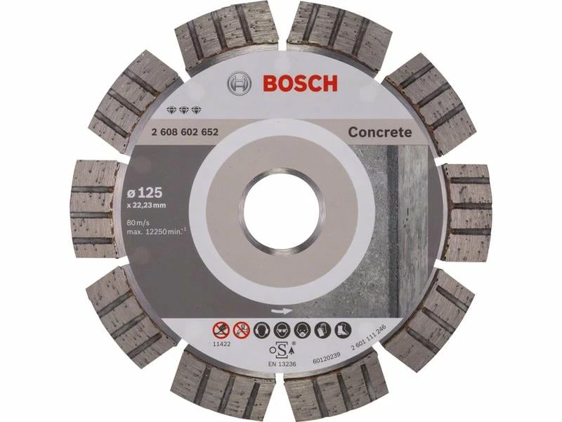 Bosch Professional Diamanttrennscheibe Best for Concrete, 125 x 2.2 x 12 mm 1 Bosch Professional Diamanttrennscheibe Best for Concrete, 125 x 2.2 x 12 mm