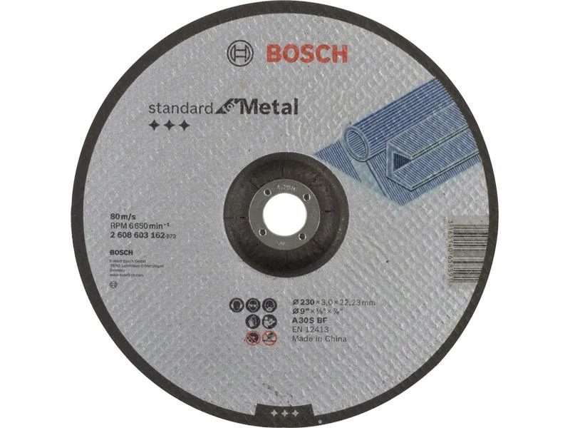 Bosch Professional Trennscheibe gekröpft Standard for Metal, 230 x 3 mm 1 Bosch Professional Trennscheibe gekröpft Standard for Metal, 230 x 3 mm
