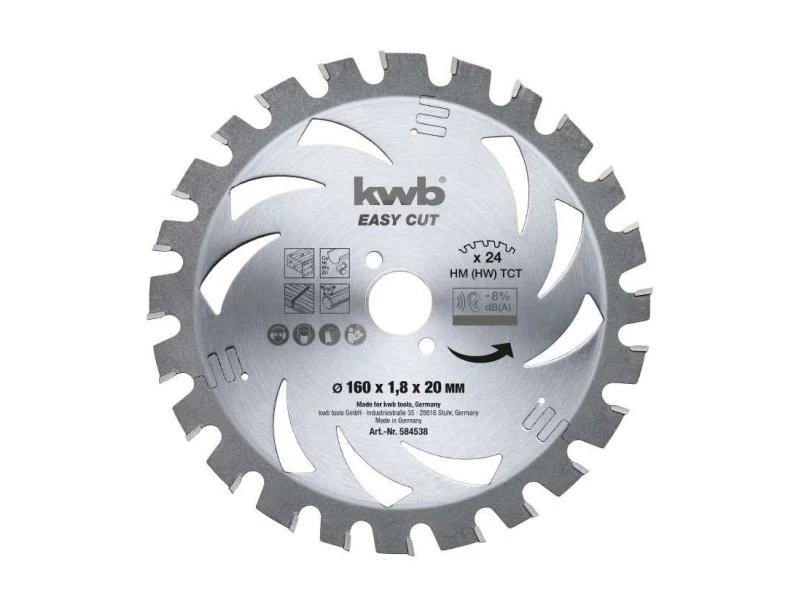 Kwb Kreissägeblatt Easy Cut HM Ø 150 x 16 mm 1 Kwb Kreissägeblatt Easy Cut HM Ø 150 x 16 mm