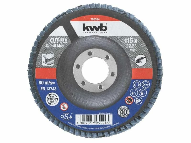 Kwb Schleifscheibe Metall 115mm K40 1 Kwb Schleifscheibe Metall 115mm K40