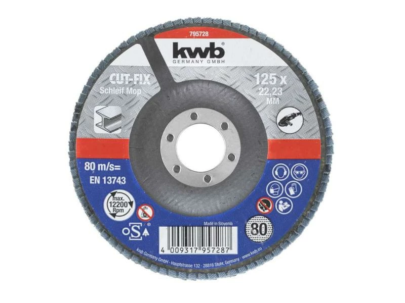 Kwb Schleifscheibe Metall 125mm K80 1 Kwb Schleifscheibe Metall 125mm K80