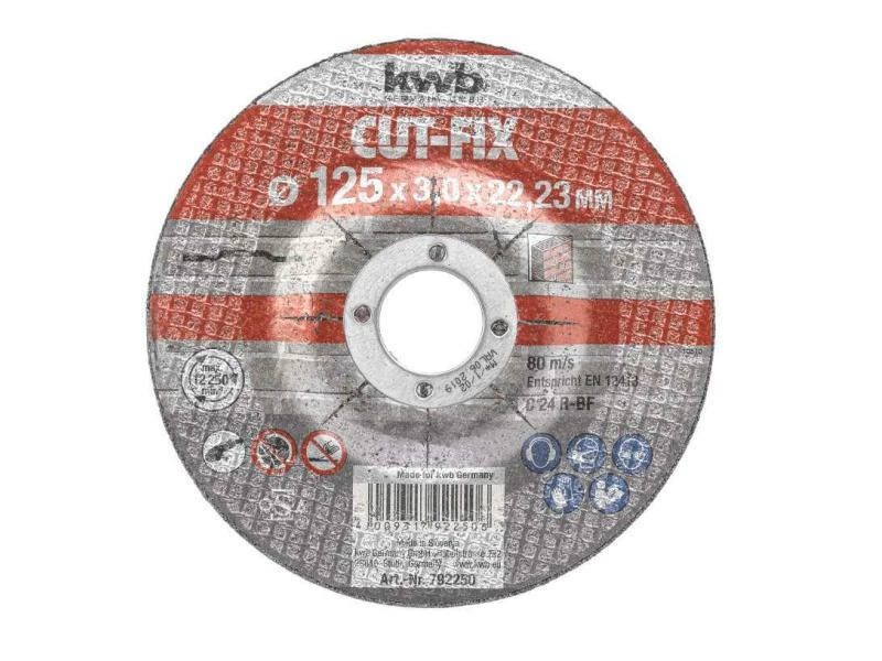 Kwb Trennscheibe CUT-FIX, Stein Ø 125 x 3.0 mm 1 Kwb Trennscheibe CUT-FIX, Stein Ø 125 x 3.0 mm