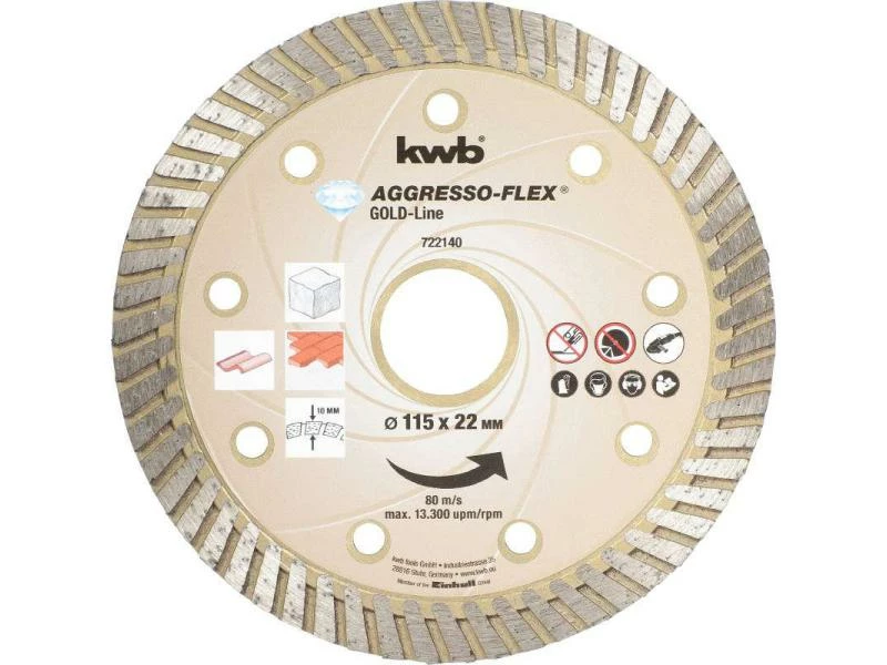 Kwb Trennscheibe Gold-Line Diamant 115mm 1 Kwb Trennscheibe Gold-Line Diamant 115mm